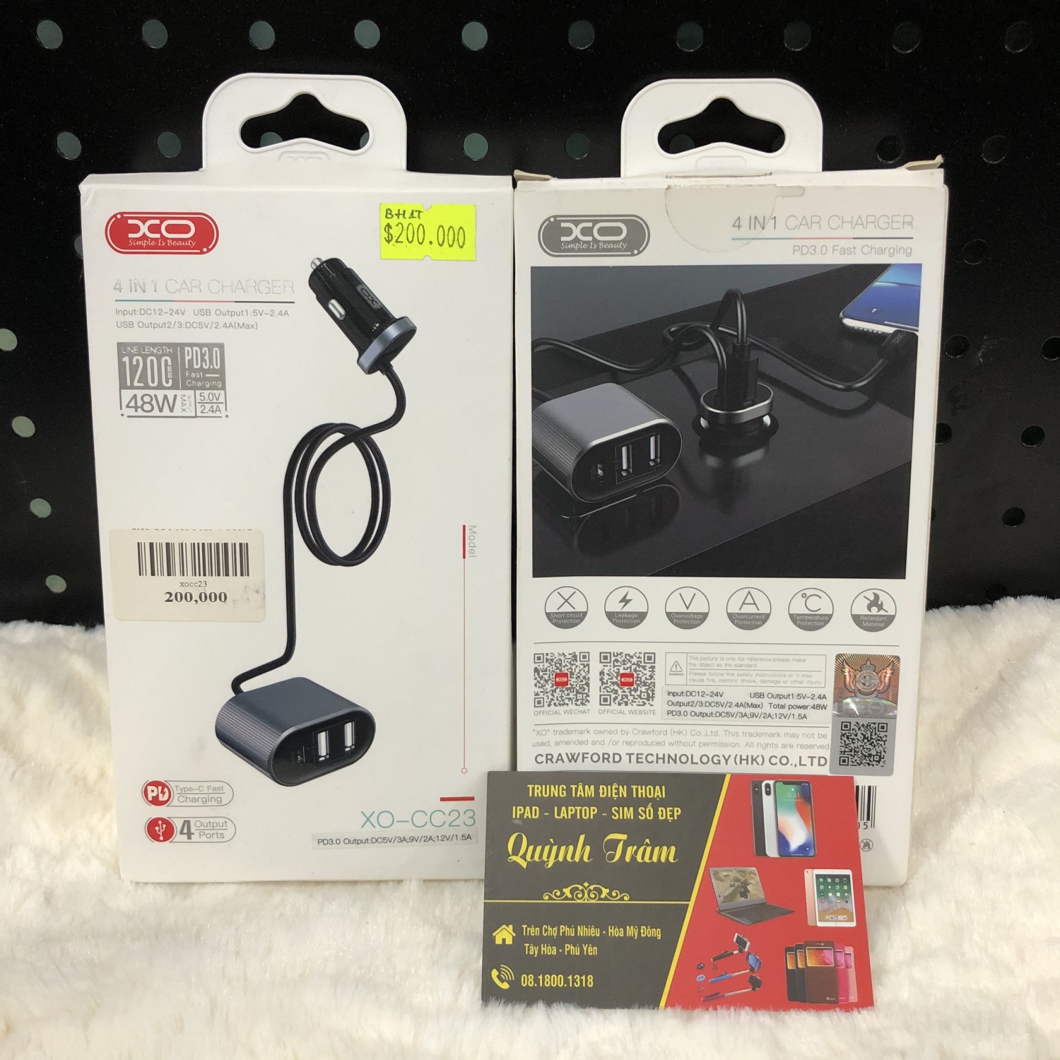 SẠC OTO XO CC23 4IN1